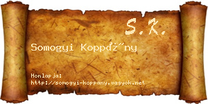 Somogyi Koppány névjegykártya